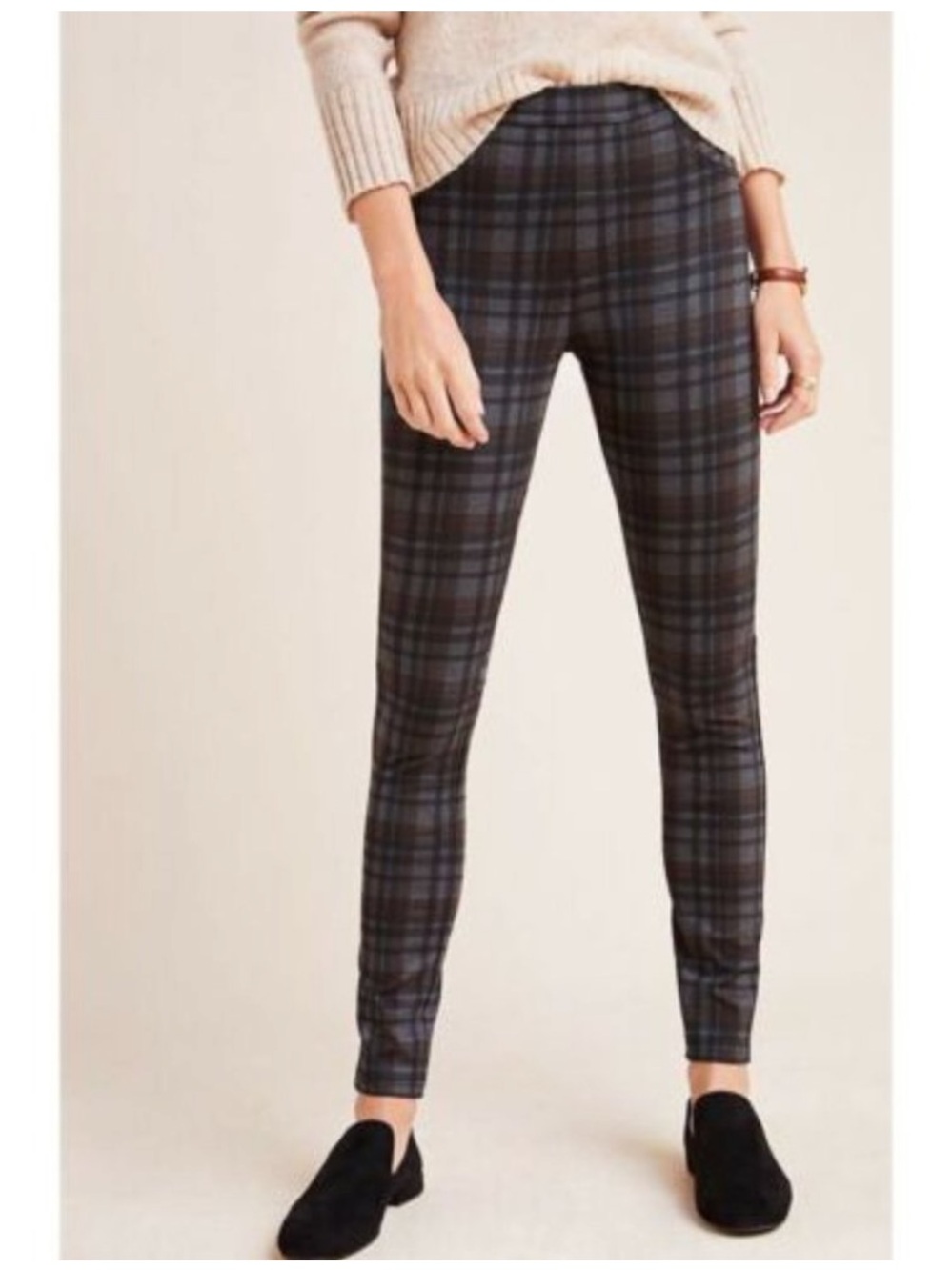 Sanctuary x Anthropologie Plaid Pull on Legging Pants